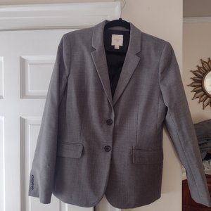J Crew Suiting lightweight wool grey jacket size 12
